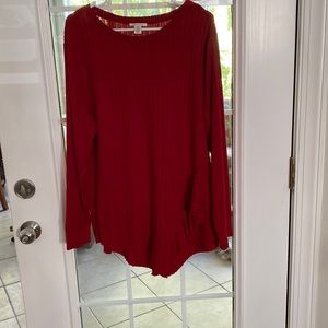 Ladies Red Sweater size XL